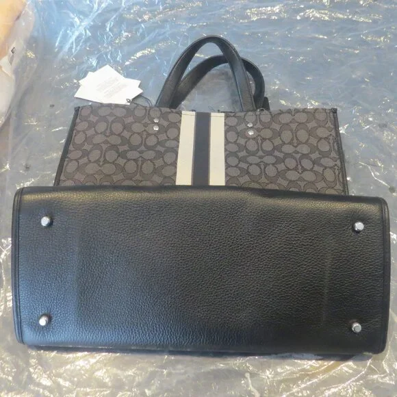 Coach Dempsey Tote 40 – Signature Jacquard Stripe – New With Tags NWT (B2) - Picture 2 of 10